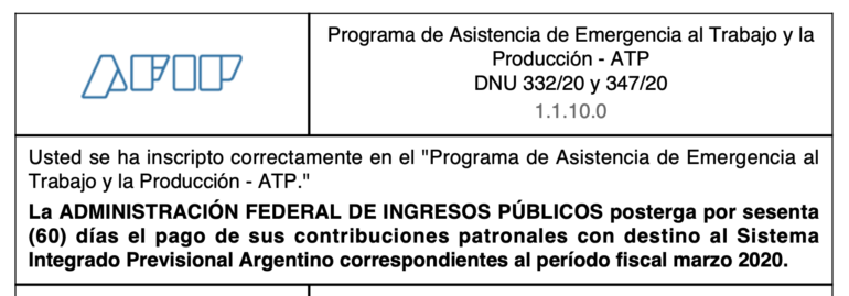AFIP ATP