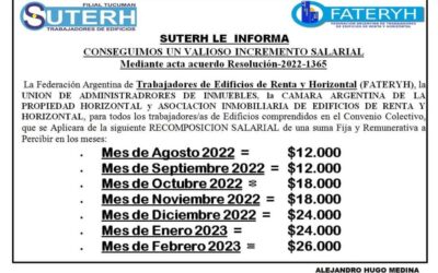 INCREMENTO SALARIAL 2022